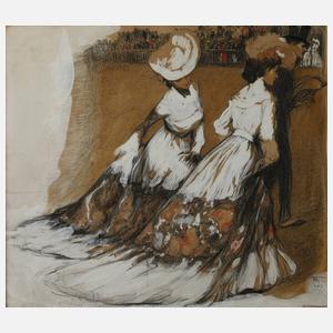 Prof. Adolf Münzer, Damen beim Rennen