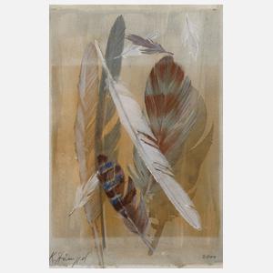 Prof. Klaus Stümpel, Federstillleben 1