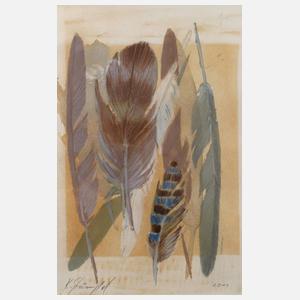 Prof. Klaus Stümpel, Federstillleben 2