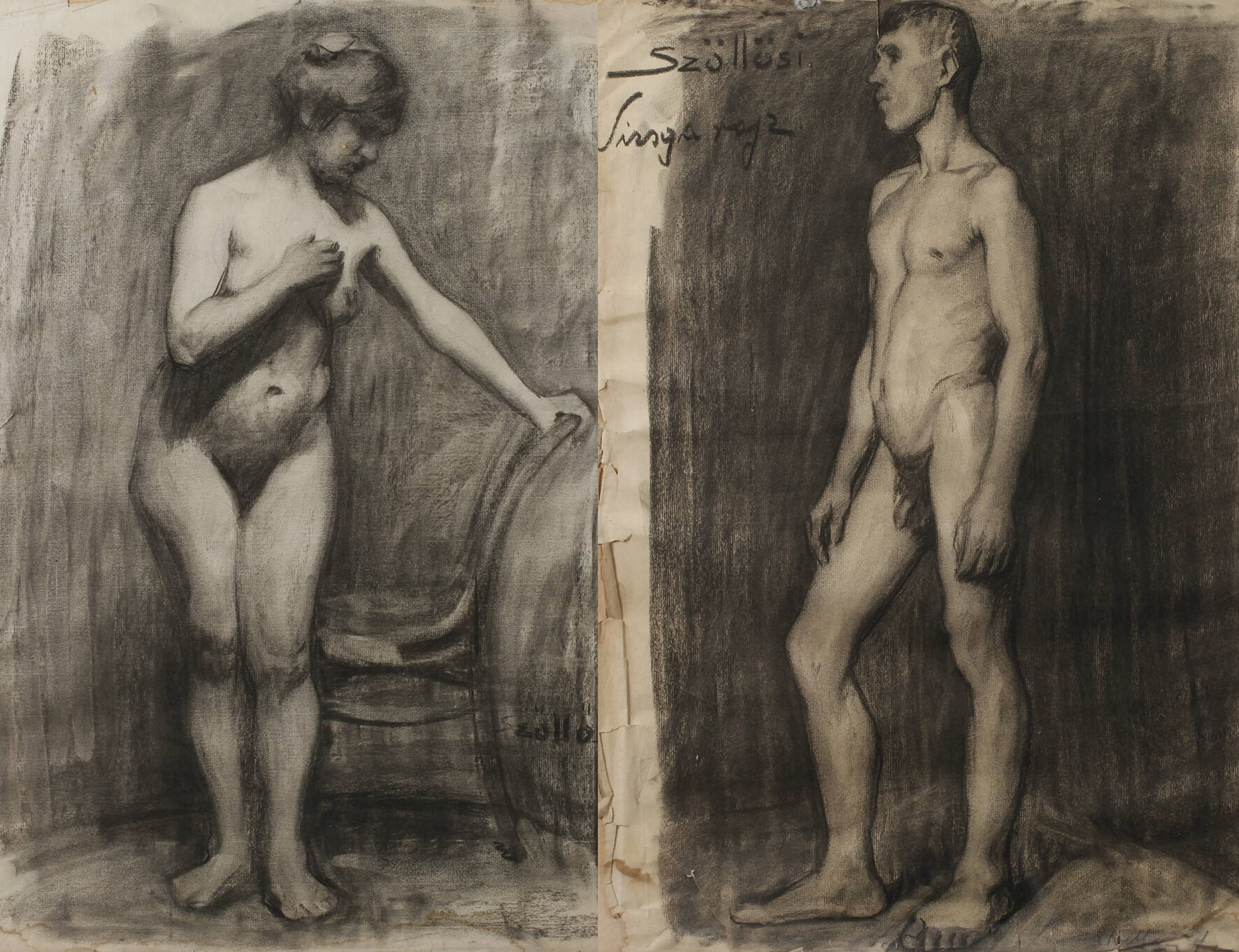 Janos Szöllösy, Paar Aktzeichnungen
