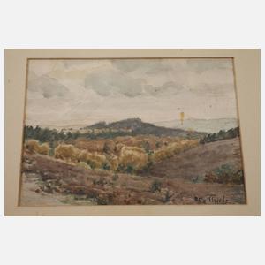 Otto Thiele, Konvolut Landschaftsaquarelle