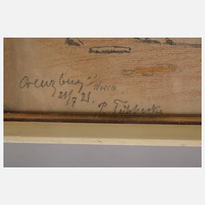 Prof. Paul Tübbecke, Die Werrabrücke in Creuzburg