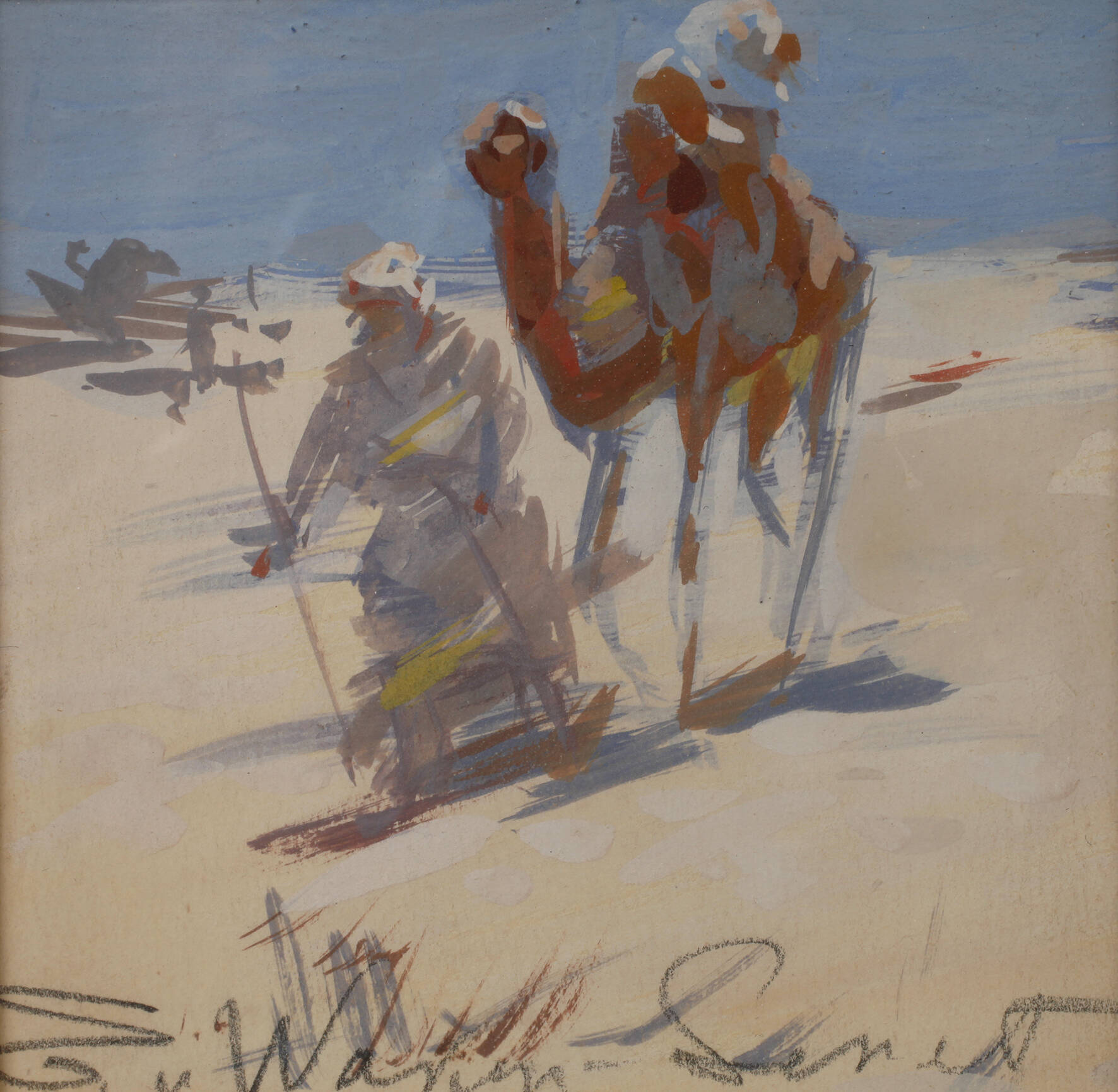 Eugen von Warun-Sekret, Beduine in der Wüste