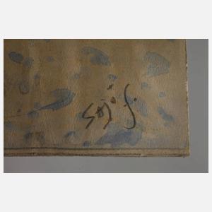 Paar Aquarelle Osteuropa