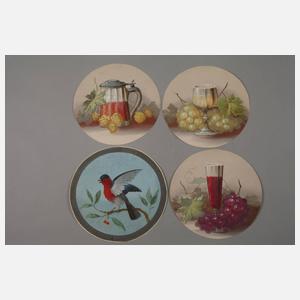 Konvolut gemalte Schießscheiben