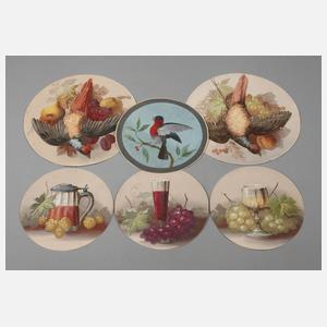 Konvolut gemalte Schießscheiben