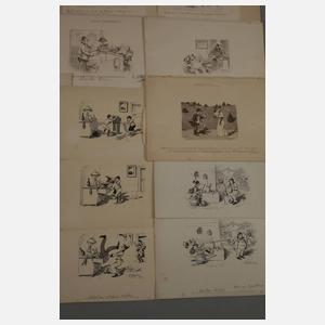 Karl Pommerhanz, Konvolut Illustrationszeichnungen
