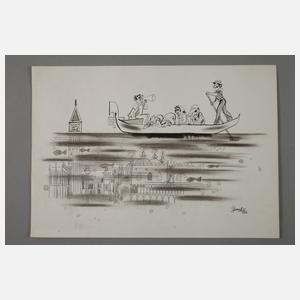 Shmuel Katz, Karikaturen zu Venedig