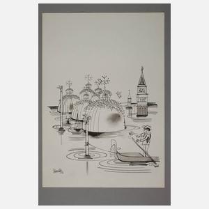 Shmuel Katz, Karikaturen zu Venedig