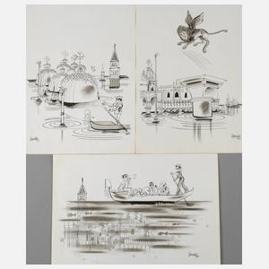 Shmuel Katz, Karikaturen zu Venedig