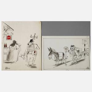 Shmuel Katz, Zwei Karikaturen