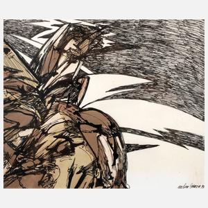 Nelson Garcia, Komposition mit Reiter