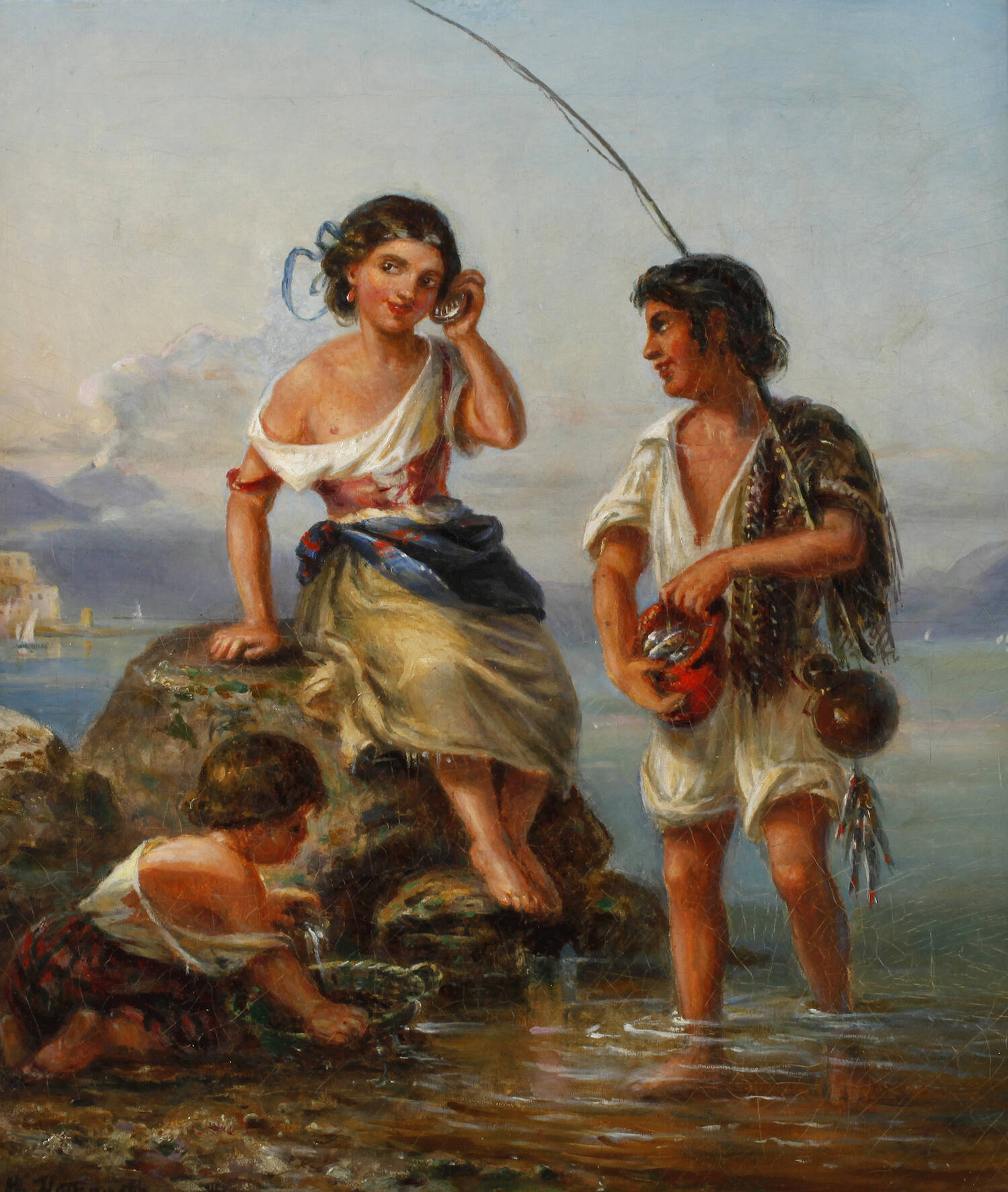 Woldemar Hottenroth, Kinder am Meer