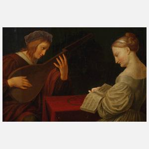 Prof. Moritz Retzsch, attr., Musizierendes Paar