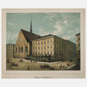 Ansicht der Paulinerkirche zu Leipzig