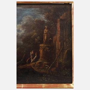 Treffen in nächtlicher Sommerlandschaft