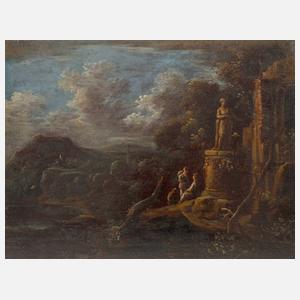 Treffen in nächtlicher Sommerlandschaft