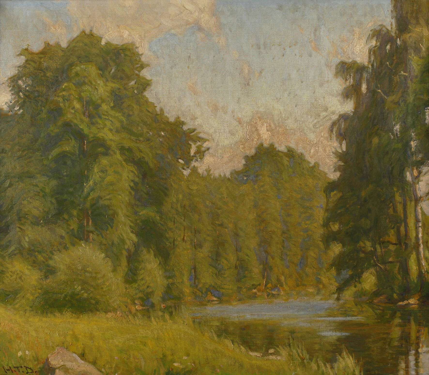 Hermann Theodor Droop, Muldenufer bei Berthelsdorf