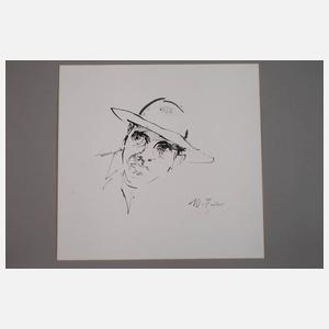 Manfred Feiler, Konvolut Portraitzeichnungen