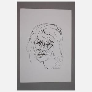 Manfred Feiler, Konvolut Portraitzeichnungen