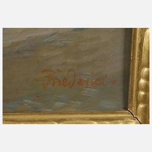 Walter Friederici, Straßenszene mit Postkutsche