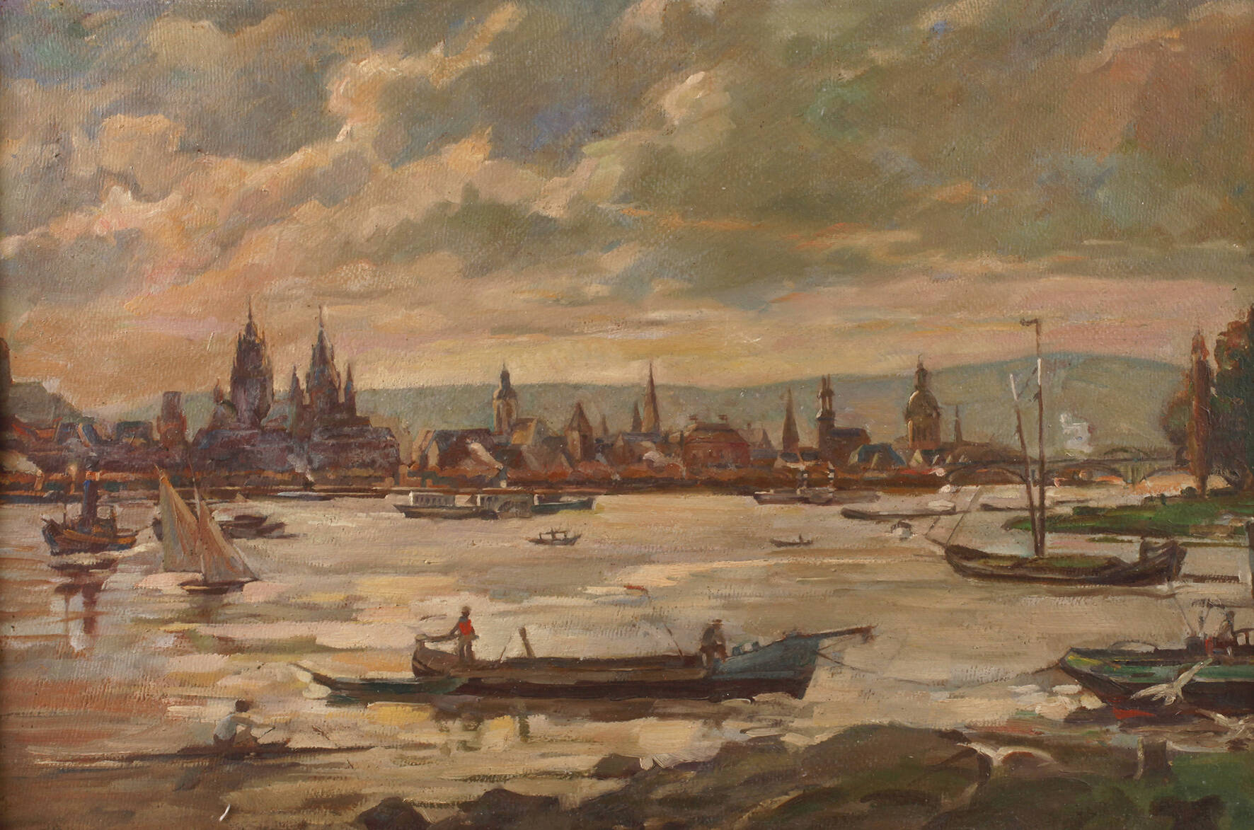 Helene Gottschling, attr., Ansicht Mainz