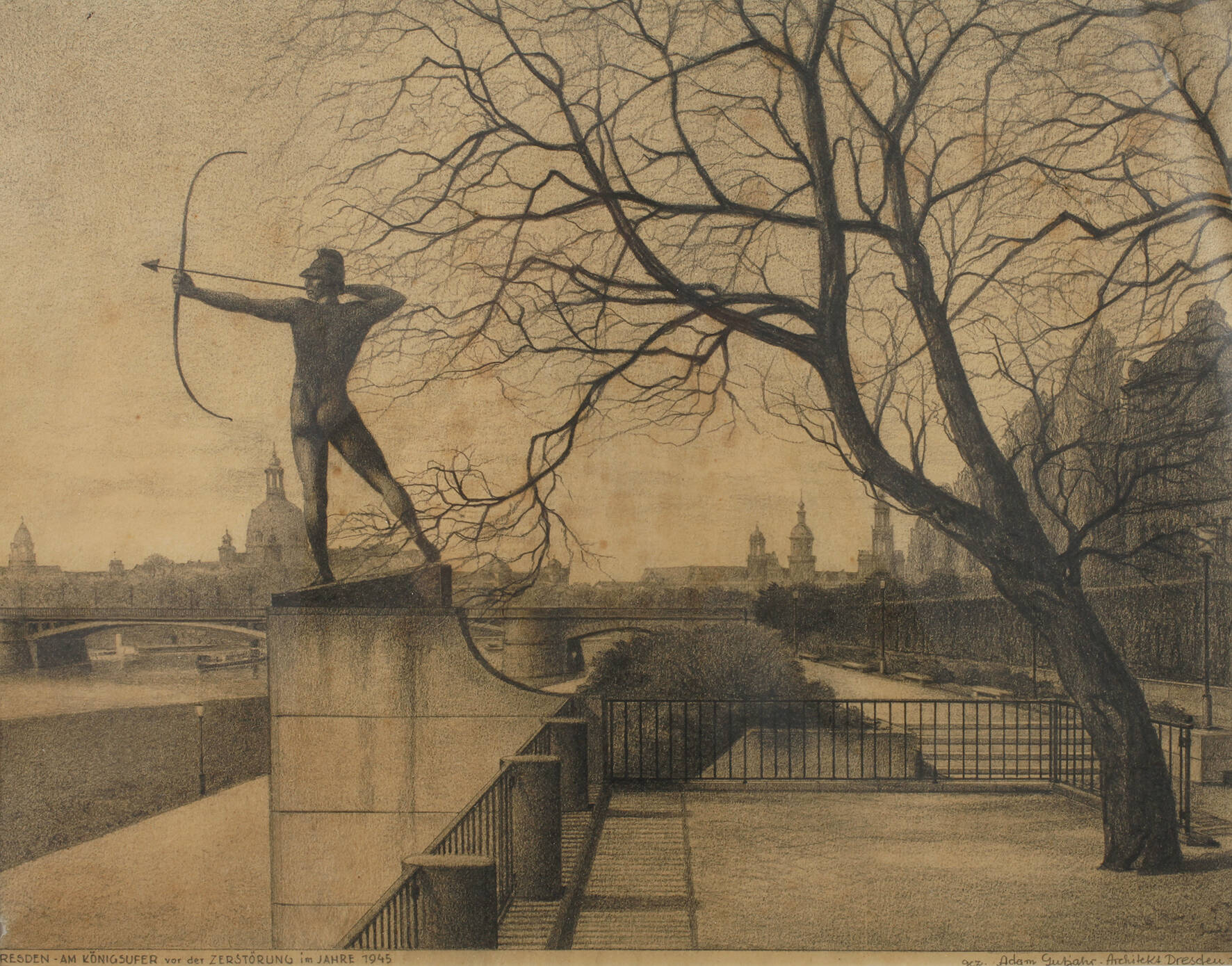 Adam Gutjahr, Dresden vor der Zerstörung 1945