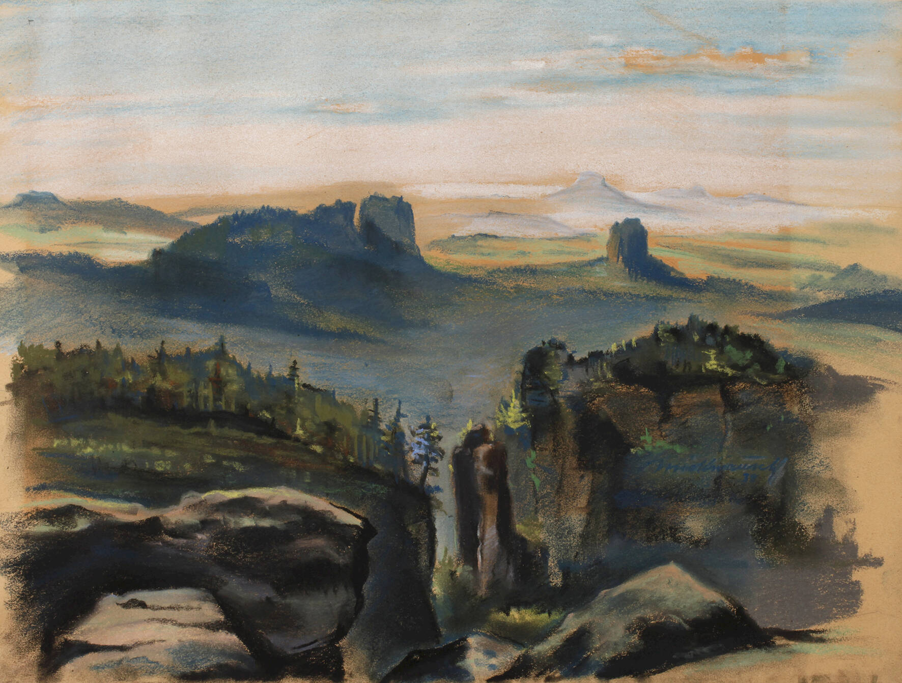 Käthe Mickwausch, Im Elbsandsteingebirge