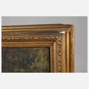 Thilo Oqueka, Gehöft hinter Bäumen"