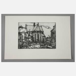 Lothar Rentsch, "In der Altstadt von Krakow"