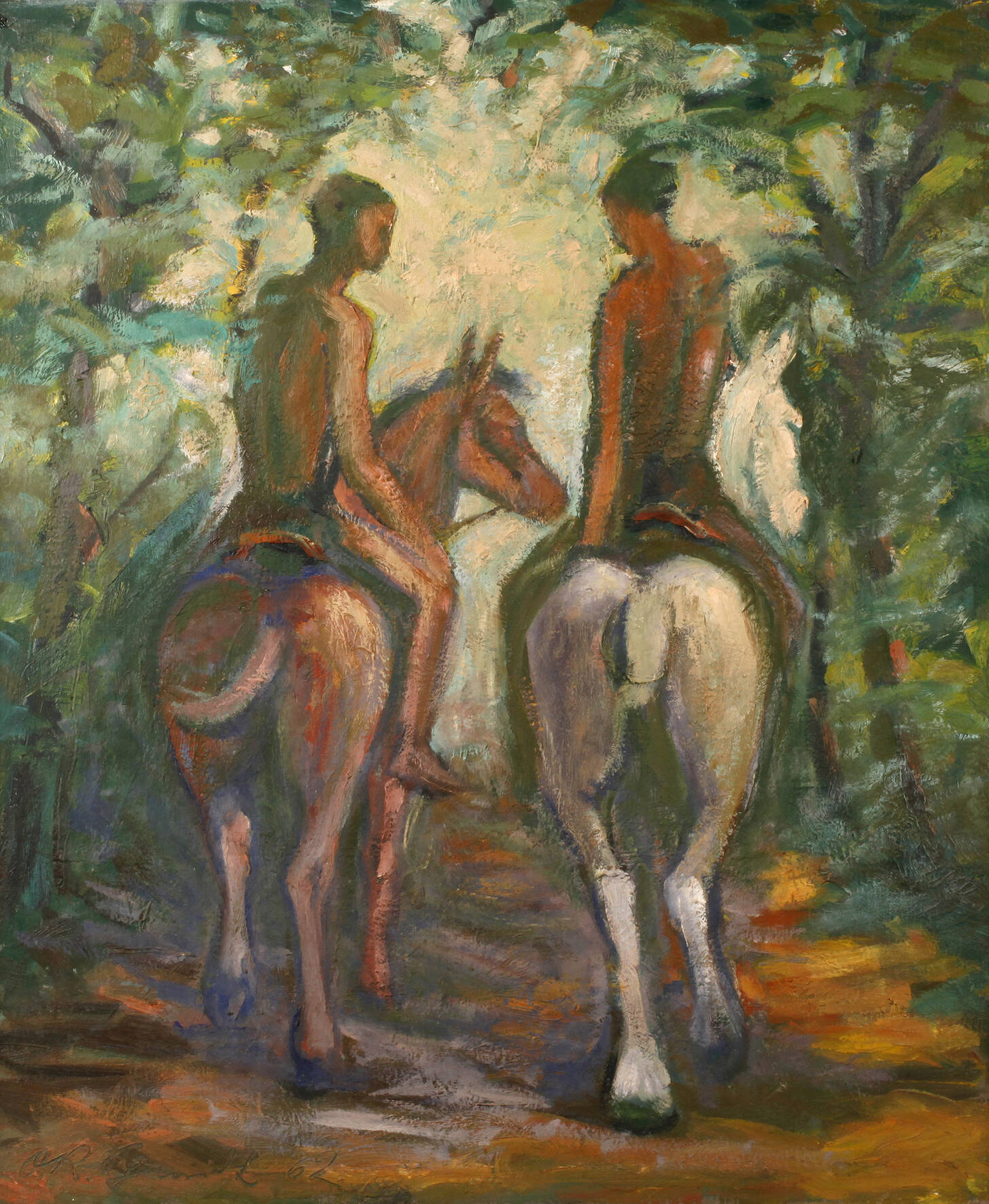 Otto Rudolf Schmidt, "Reiter aus Moritzburg"