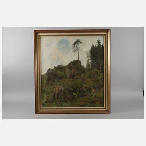 Otto Westphal, "Fichte auf Felsen"