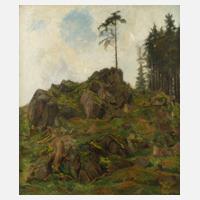 Otto Westphal, "Fichte auf Felsen"111