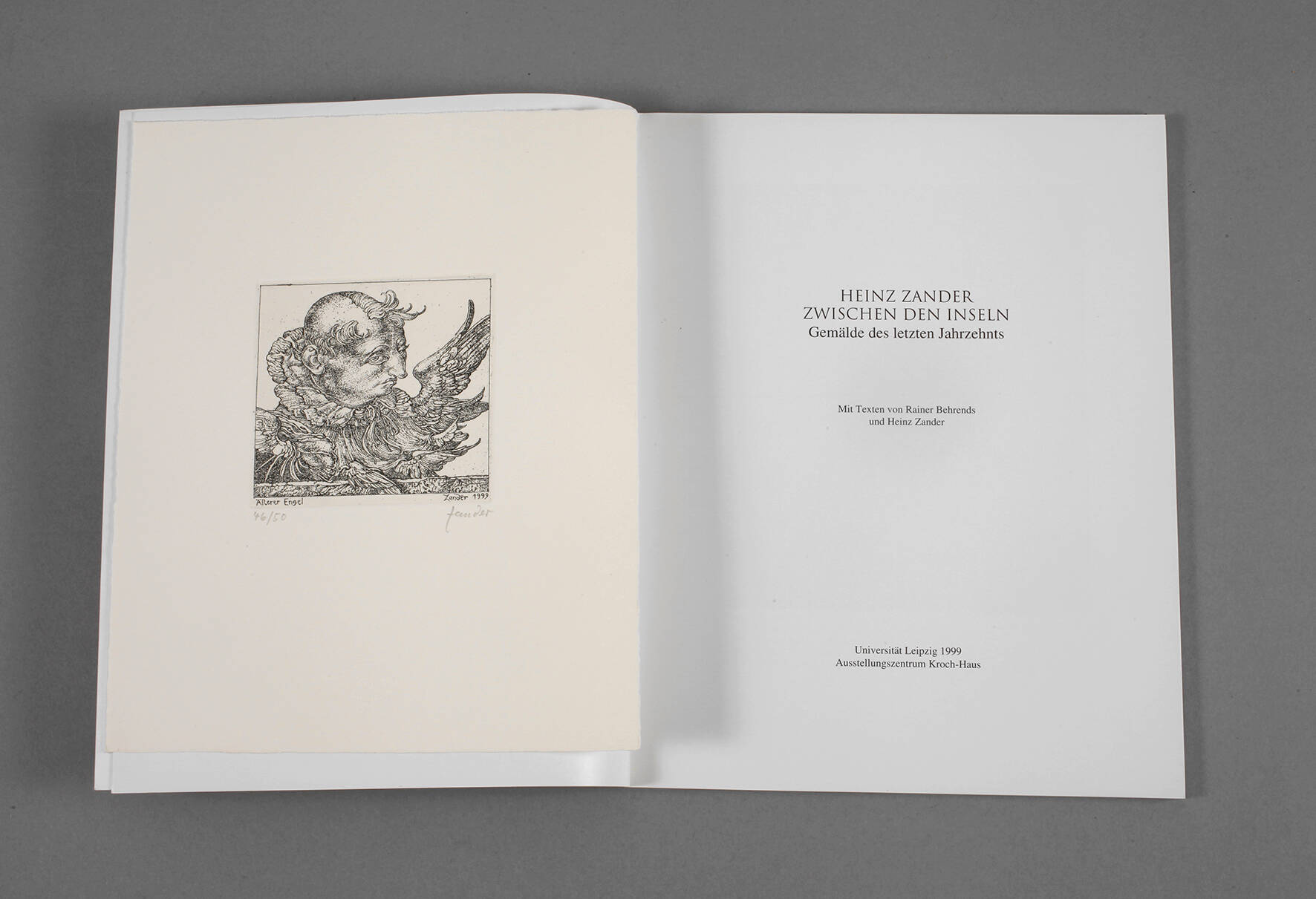 Heinz Zander, Katalog mit Graphik