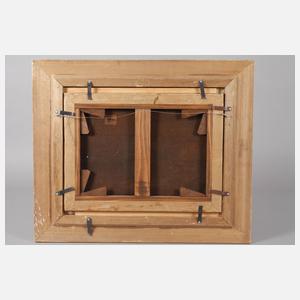 Reiter vor Burgruine