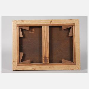 Reiter vor Burgruine