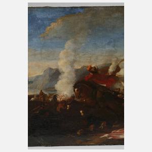 Barocke Schlachtenszene der Osmanenkriege