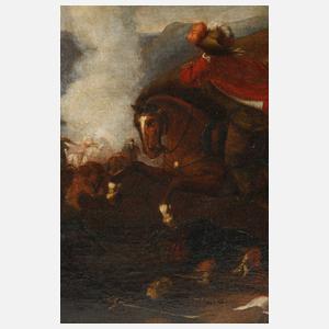 Barocke Schlachtenszene der Osmanenkriege