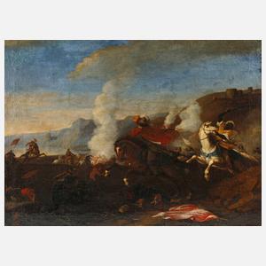 Barocke Schlachtenszene der Osmanenkriege