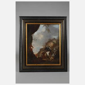 Barocke Schlachtenszene der Osmanenkriege