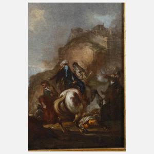 Barocke Schlachtenszene der Osmanenkriege