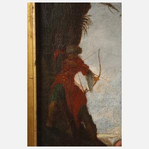 Barocke Schlachtenszene der Osmanenkriege