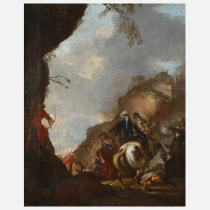 Barocke Schlachtenszene der Osmanenkriege