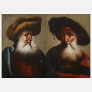 Paar Orientalenportraits