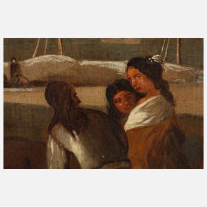 Gesellschaft im Hafen