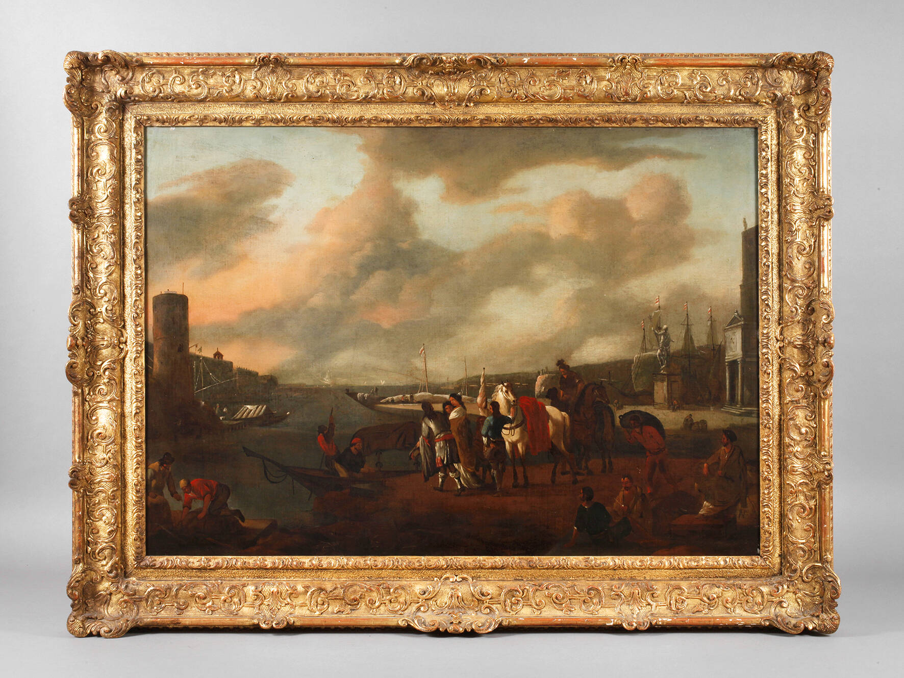 Gesellschaft im Hafen