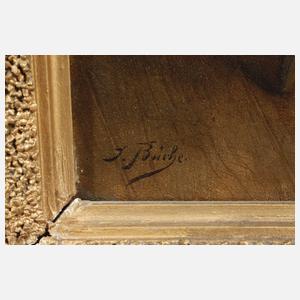 Josef Büche, Strickendes Mädchen