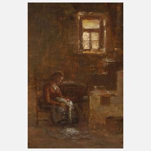 Prof. Anton Burger, Bäuerliches Interieur