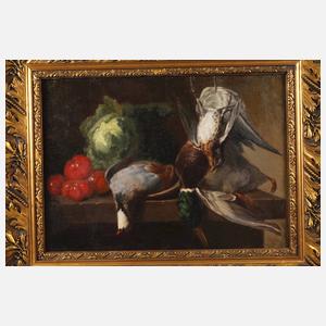 Jacques Delanoy, Küchenstillleben mit Wild