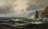 Max Jensen, Steilküste bei stürmischer See